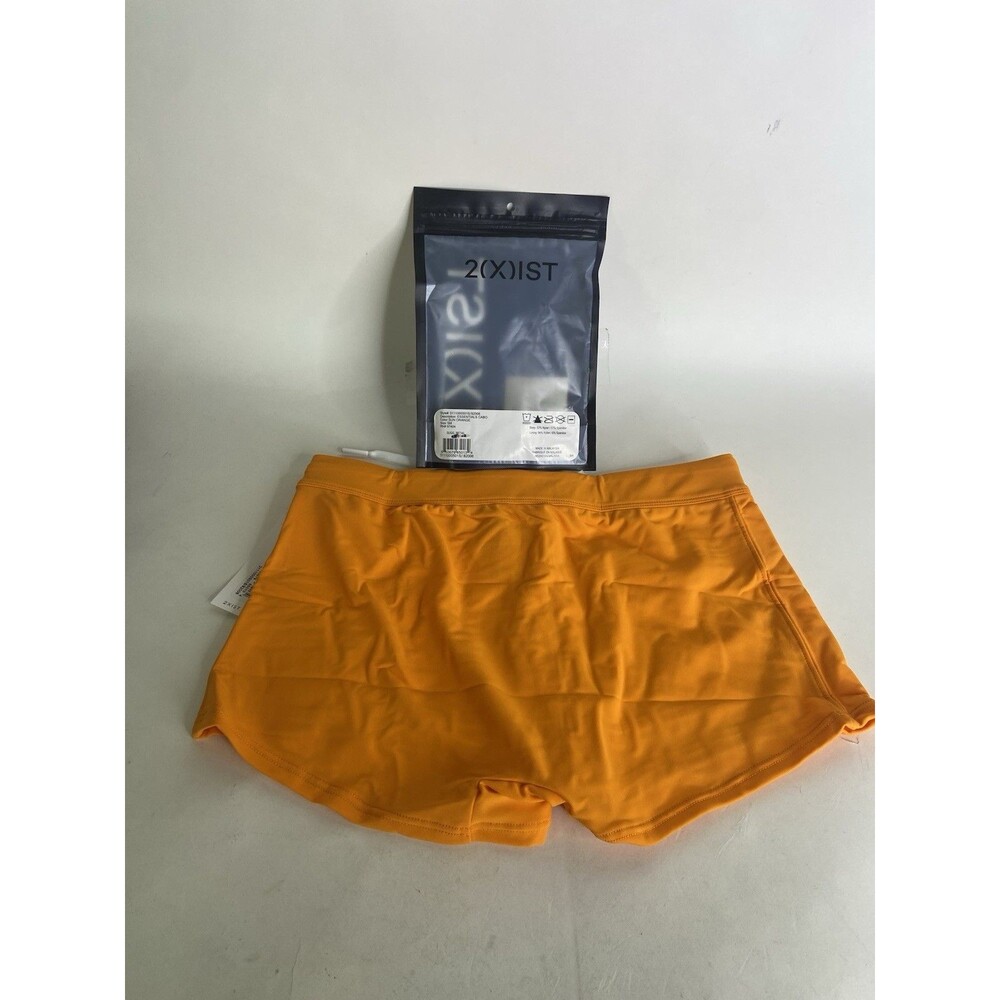 2XIST Essentials Cabo Swim Trunks Swimwear Bottoms Sun Orange Mens Size S - Picture 2 of 6